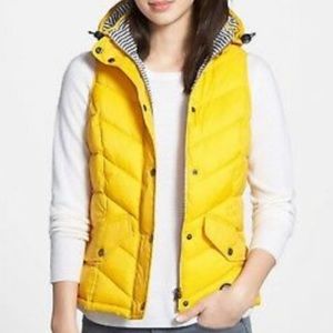 Barbour Beacon Hooded Fibre Down Yellow Vest